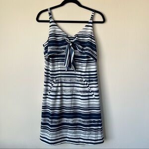 Cabi #5264 Yacht Cruise Knot Stripe Dress Blue White Size XS